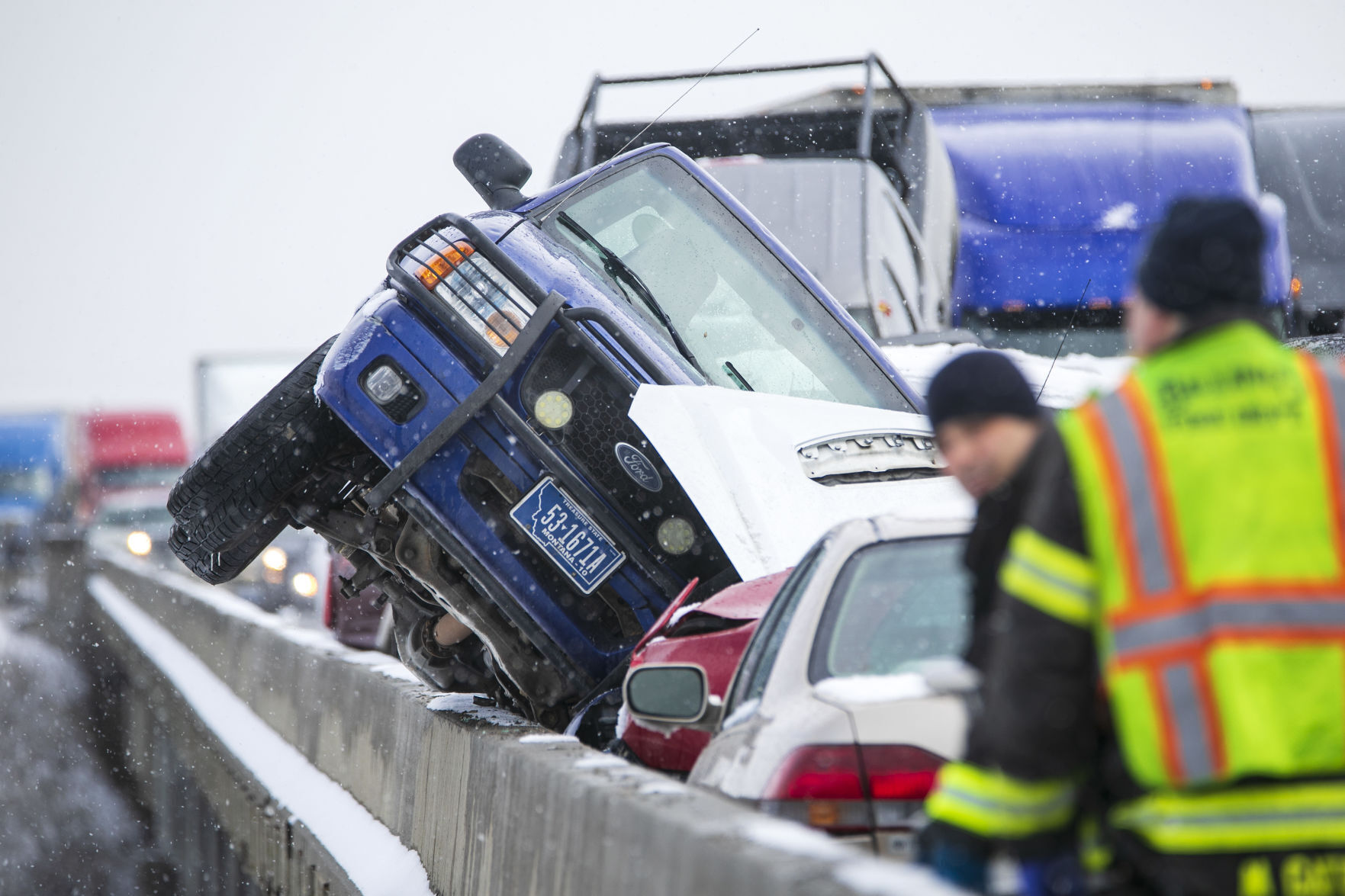 Yellowstone Bridge pileup